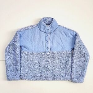 There Abouts Boys Blue Fleece Pullover Sweater, size Medium